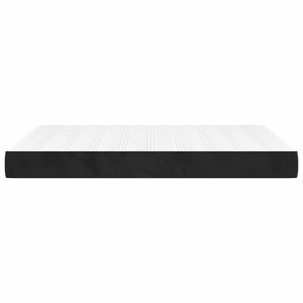 Pocket Spring Mattress Black 140x220x20 cm Velvet
