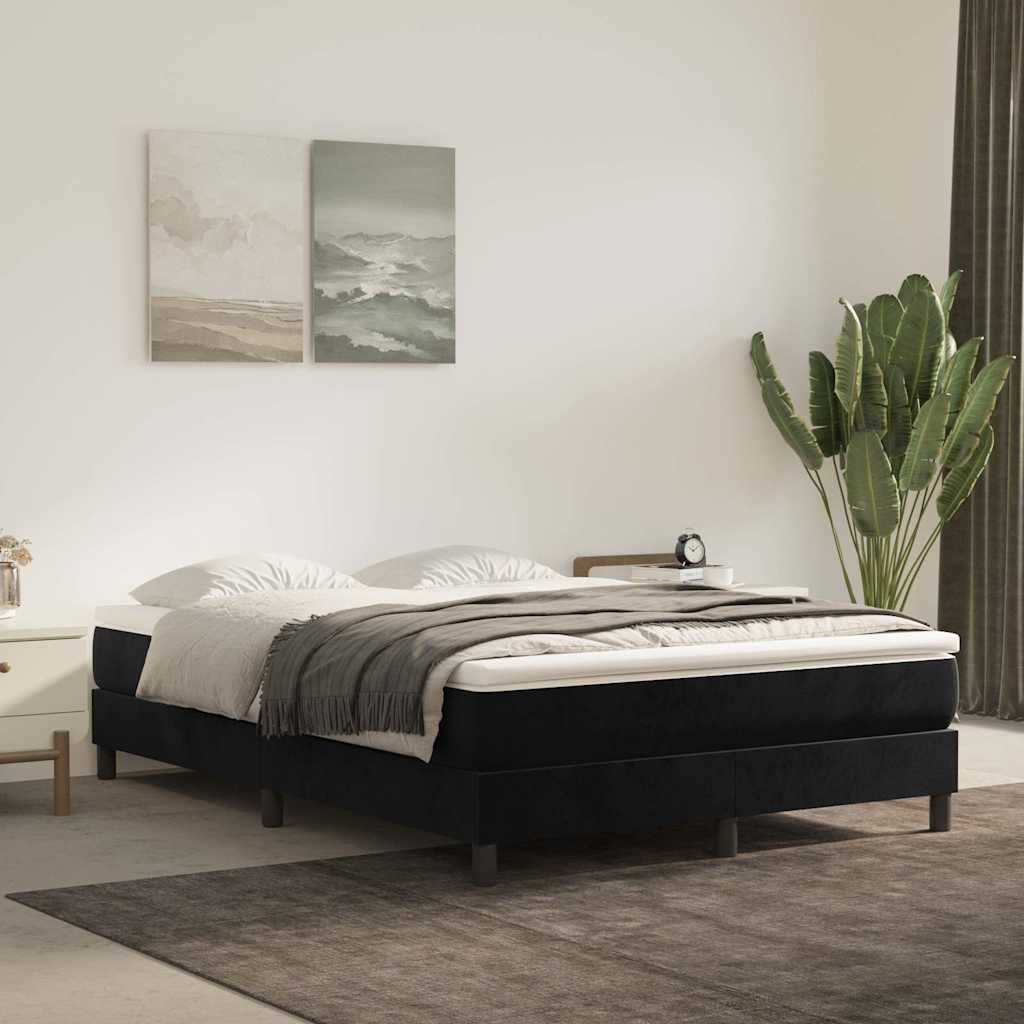 Pocket Spring Mattress Black 140x220x20 cm Velvet