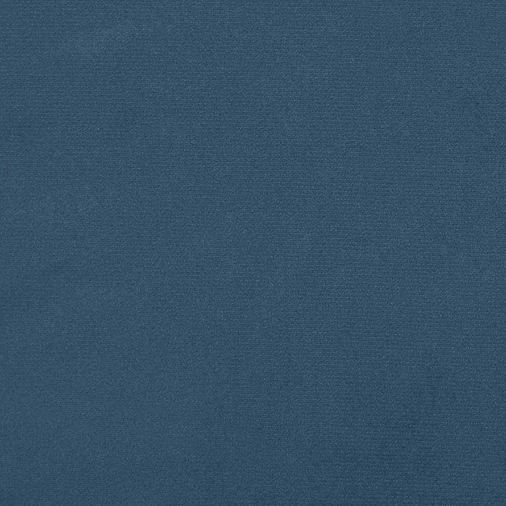 Taschenfederkernmatratze Dunkelblau 140x220x20 cm Samt