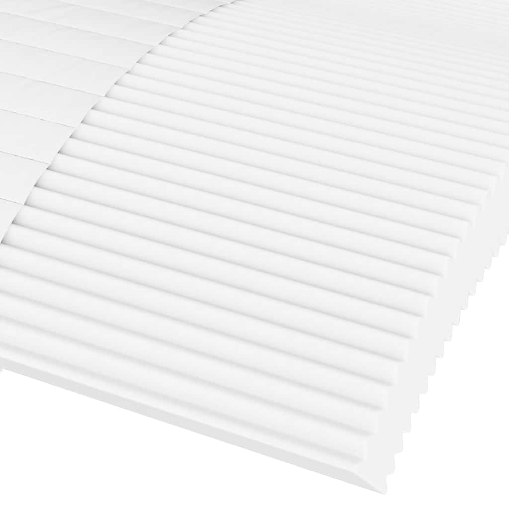 Foam mattress white 90x220 cm hardness H2 H3