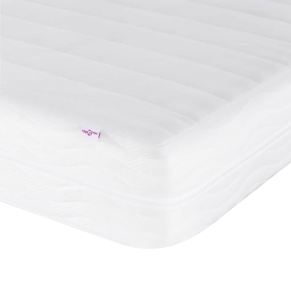 Foam mattress white 90x220 cm hardness H2 H3