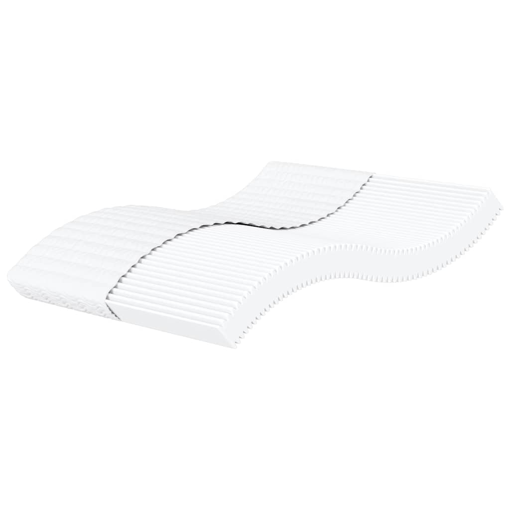 Foam mattress white 160x220 cm hardness H2 H3
