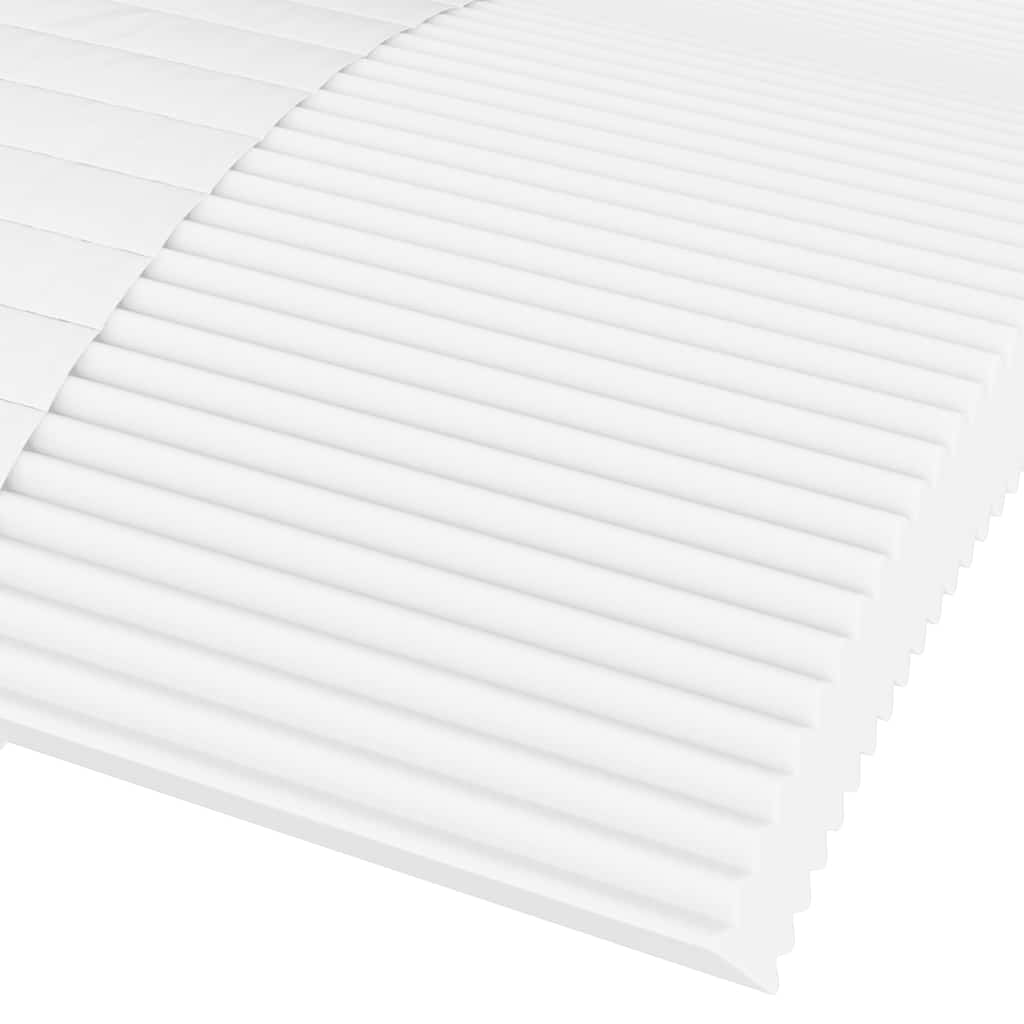 Foam mattress white 160x220 cm hardness H2 H3