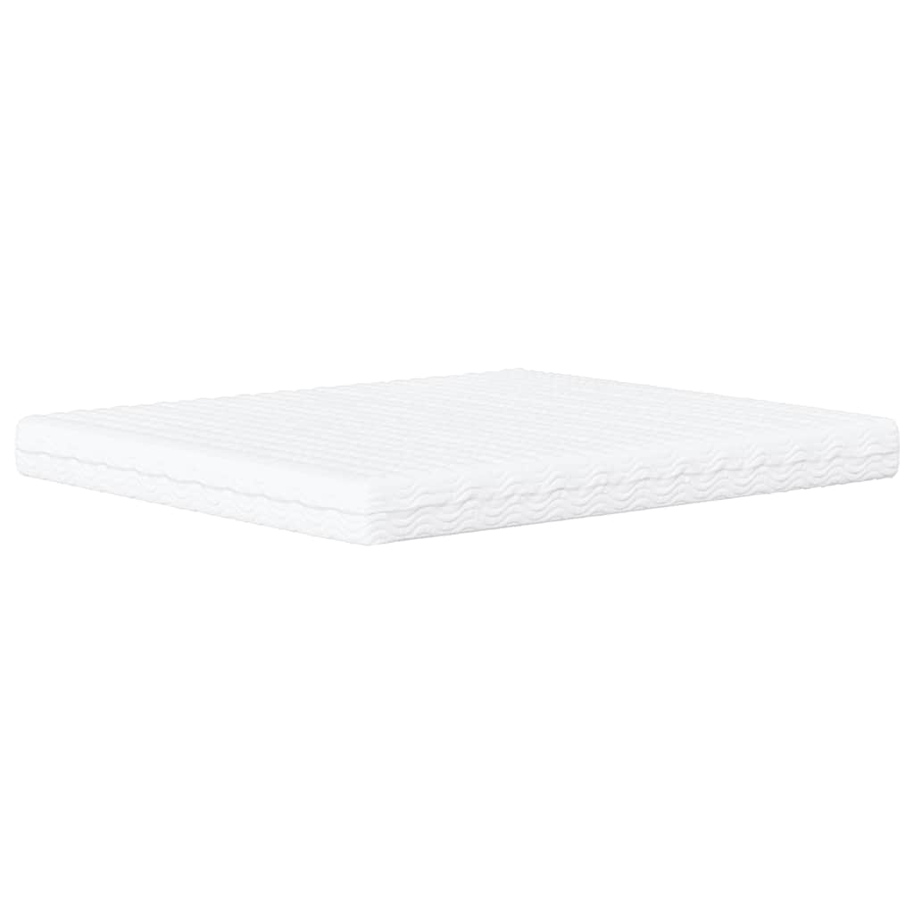 Foam mattress white 180x220 cm hardness H2 H3