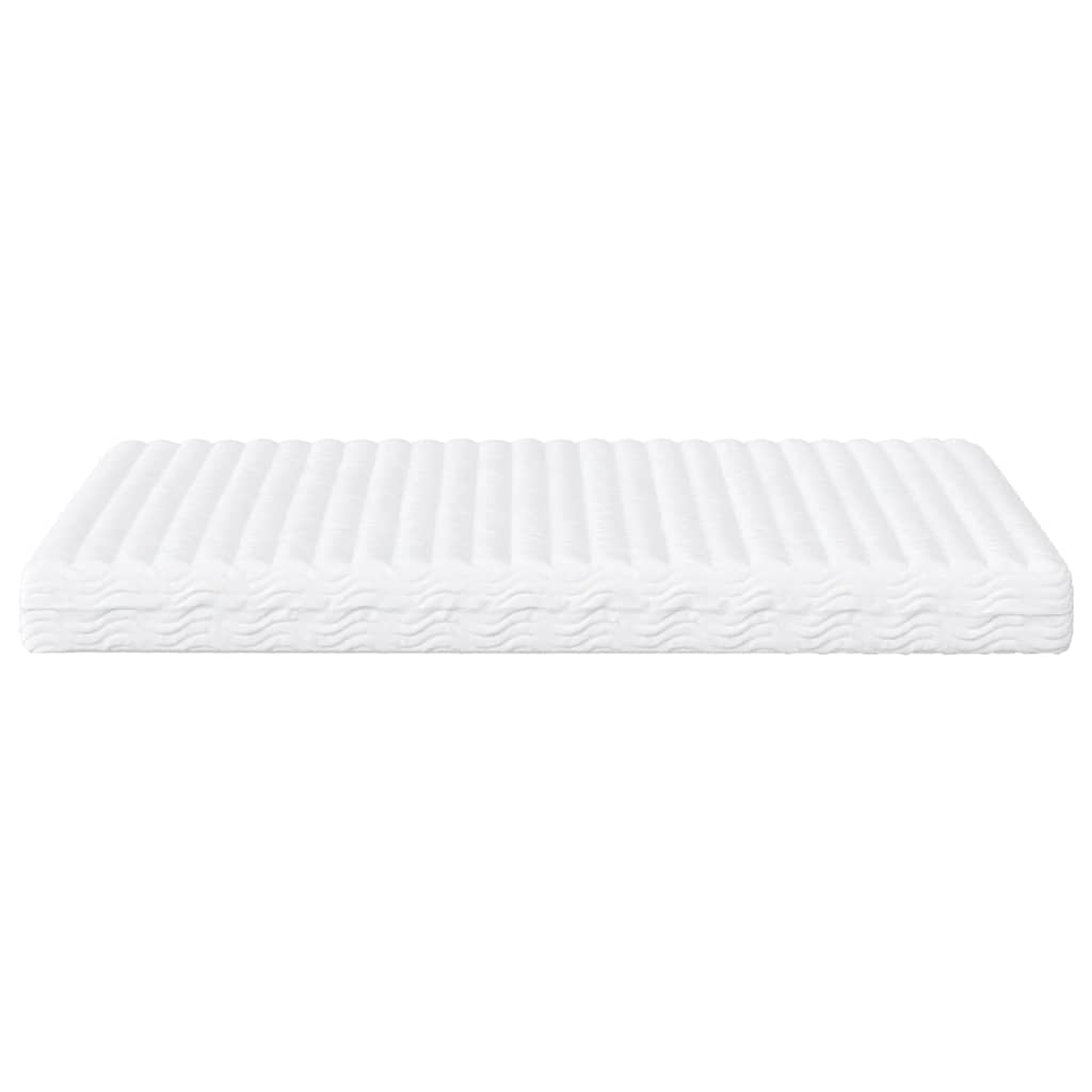 Foam mattress white 180x220 cm hardness H2 H3