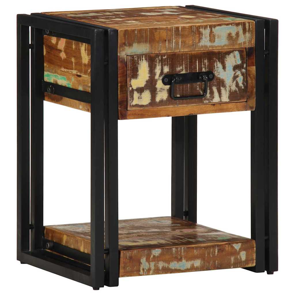 Nachttisch Mehrfarbig 40 x 35 x 50 cm recyceltes Massivholz