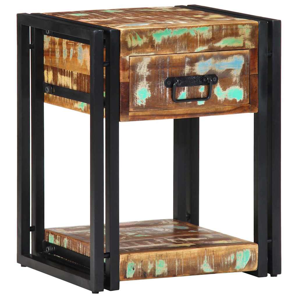 Nachttisch Mehrfarbig 40 x 35 x 50 cm recyceltes Massivholz