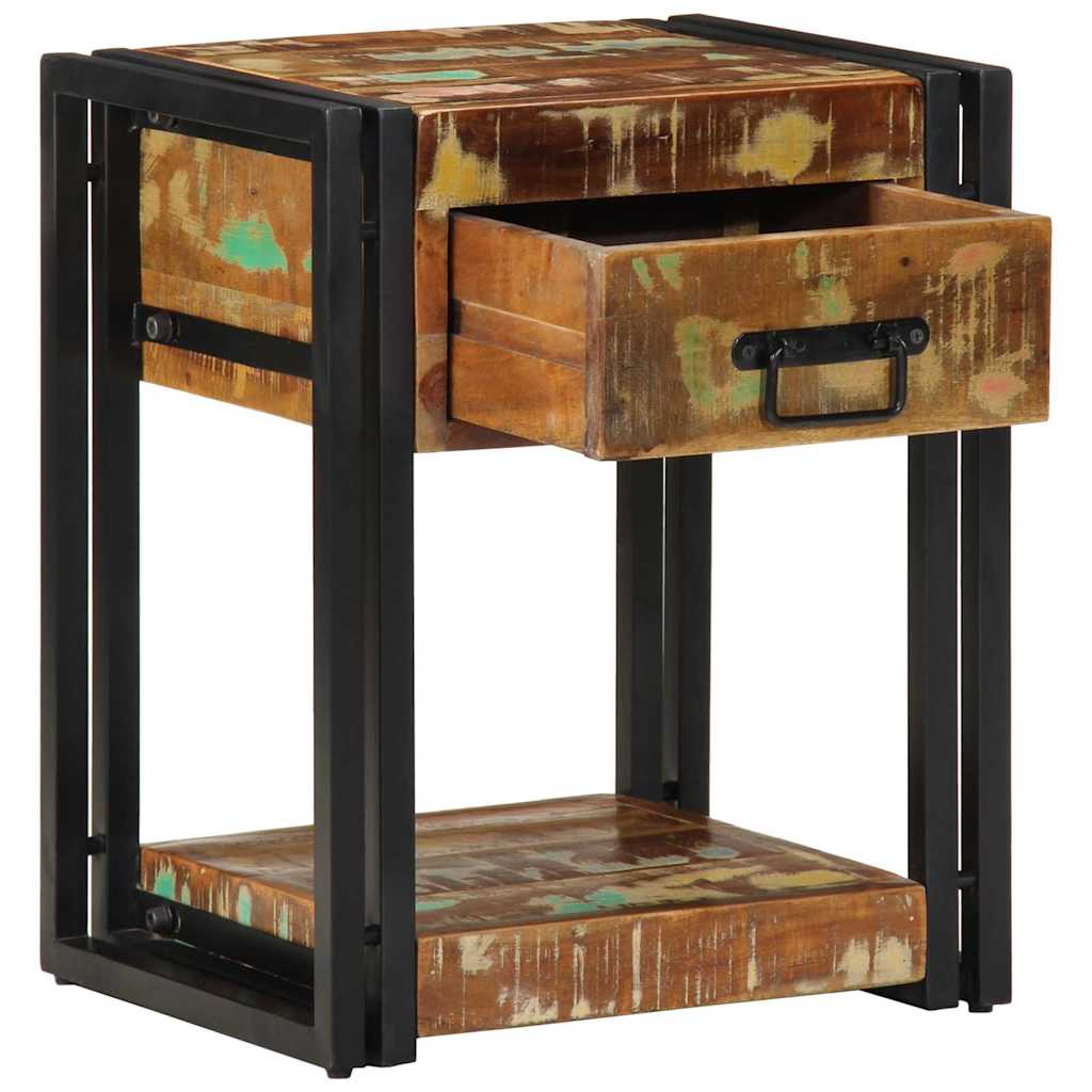 Nachttisch Mehrfarbig 40 x 35 x 50 cm recyceltes Massivholz