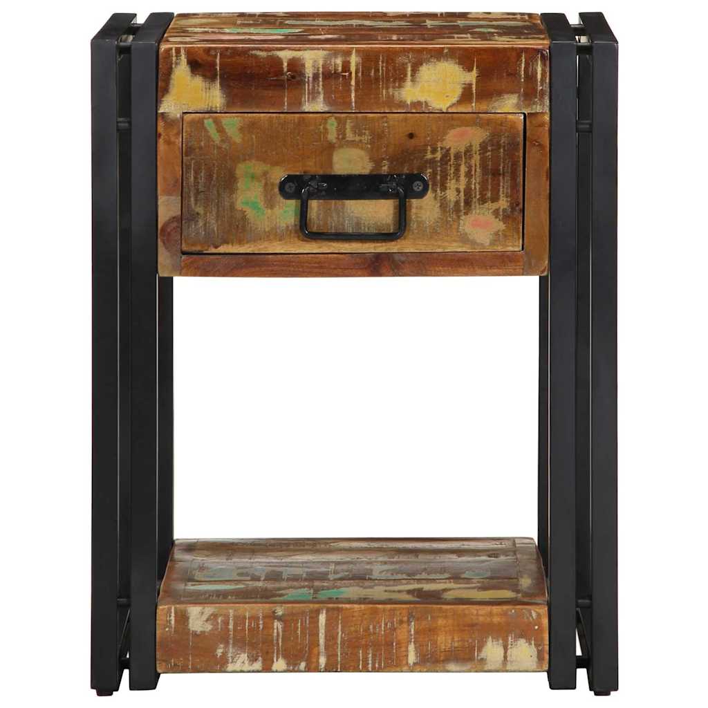 Nachttisch Mehrfarbig 40 x 35 x 50 cm recyceltes Massivholz