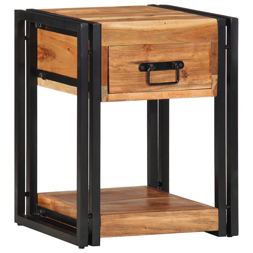 Nachttisch 2 pcs Braun 40 x 35 x 50 cm Akazie Massivholz