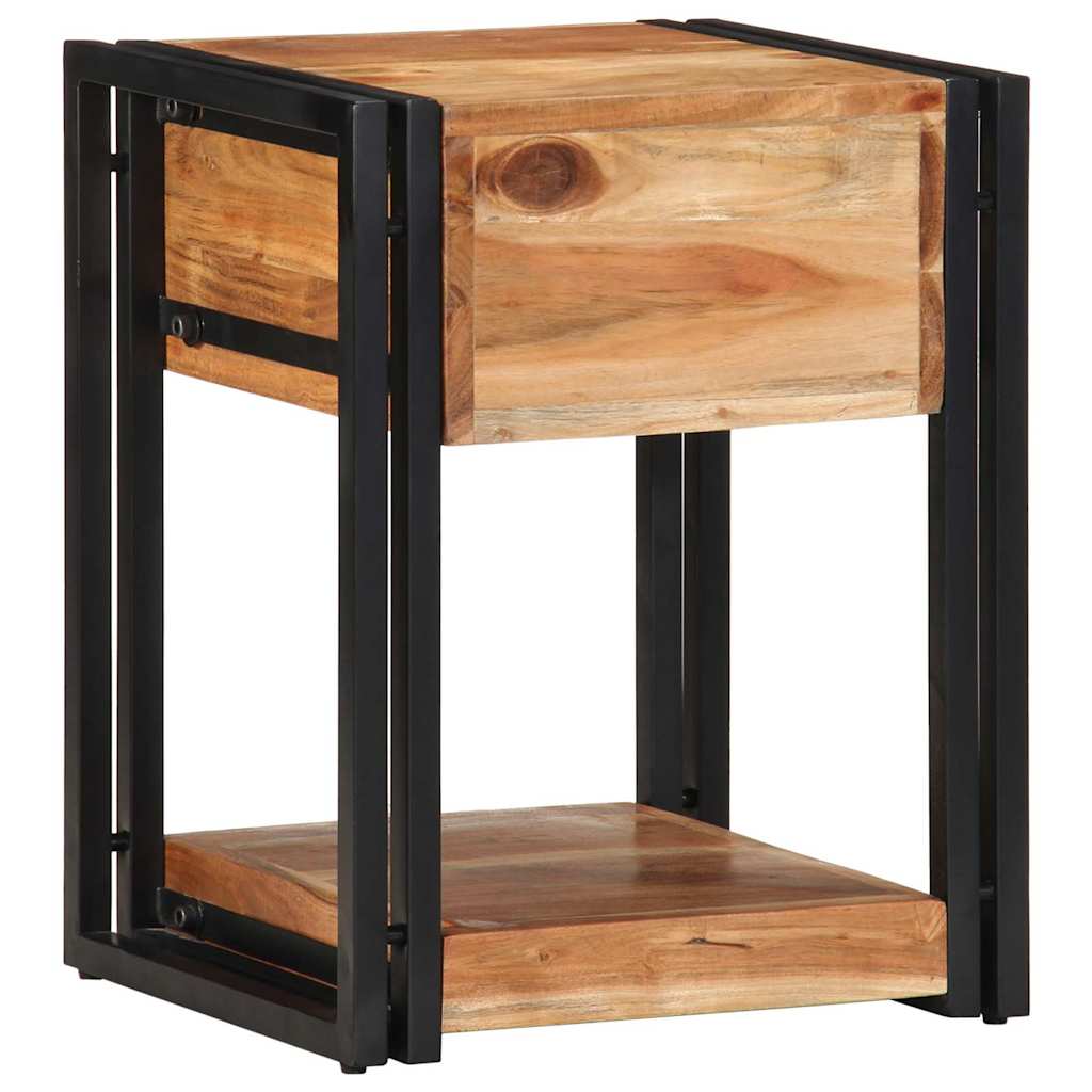Nachttisch 2 pcs Braun 40 x 35 x 50 cm Akazie Massivholz