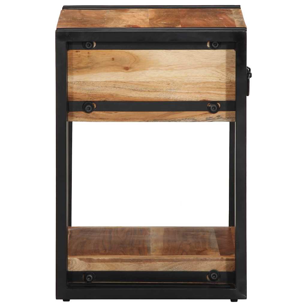 Nachttisch 2 pcs Braun 40 x 35 x 50 cm Akazie Massivholz