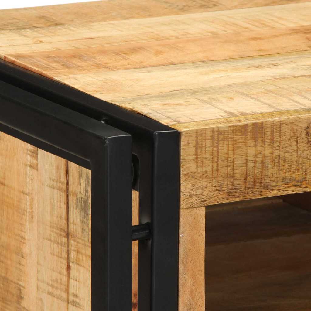 Nachttisch Braun 40 x 40 x 59 cm massives Mangoholz