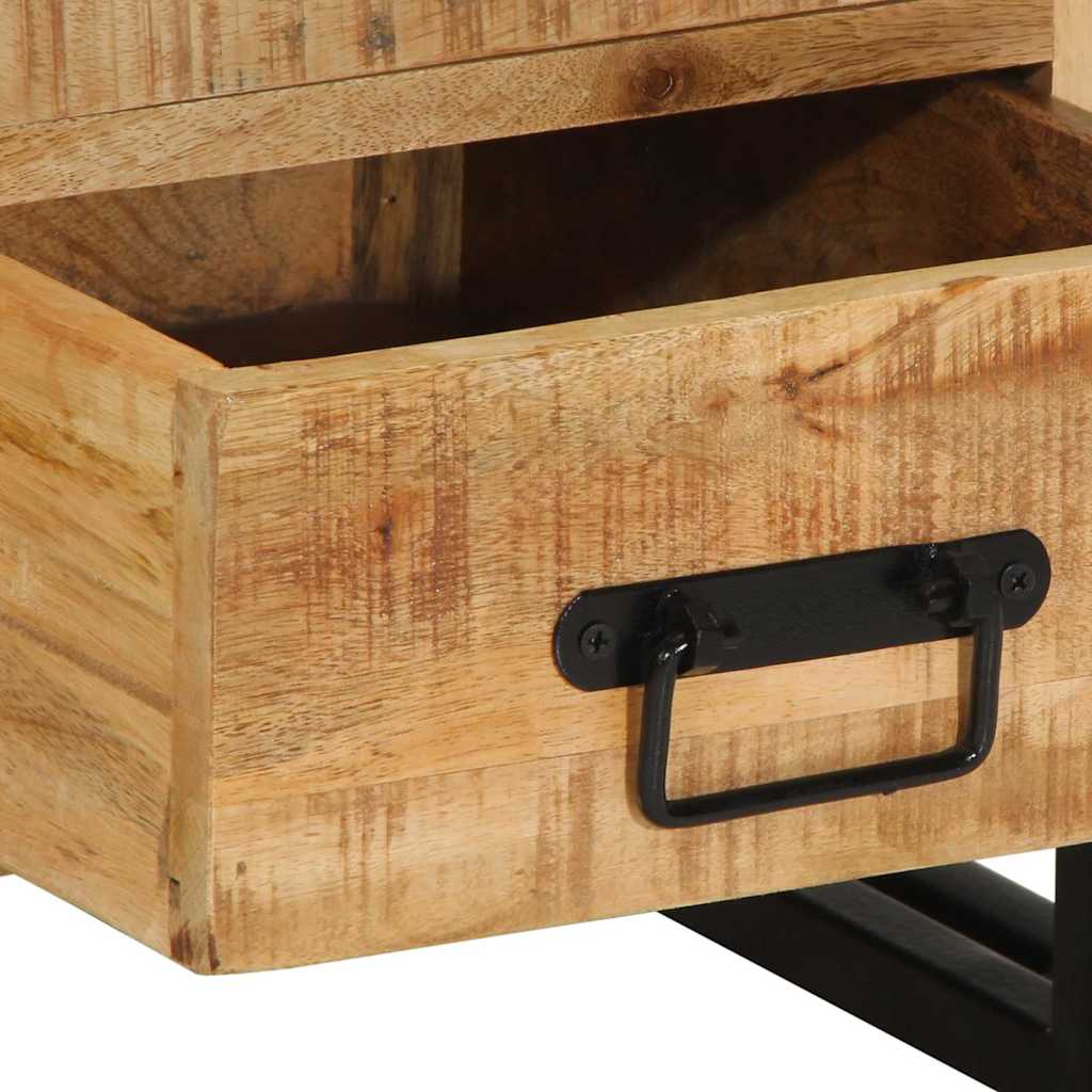 Nachttisch Braun 40 x 40 x 59 cm massives Mangoholz
