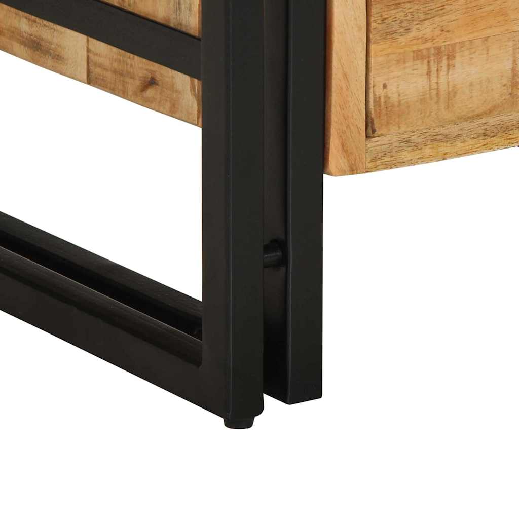 Nachttisch Braun 40 x 40 x 59 cm massives Mangoholz