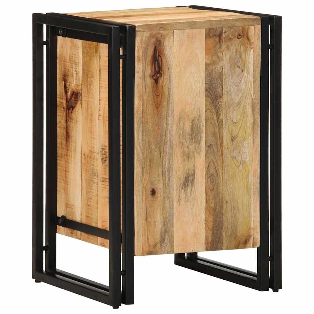 Nachttisch Braun 40 x 40 x 59 cm massives Mangoholz