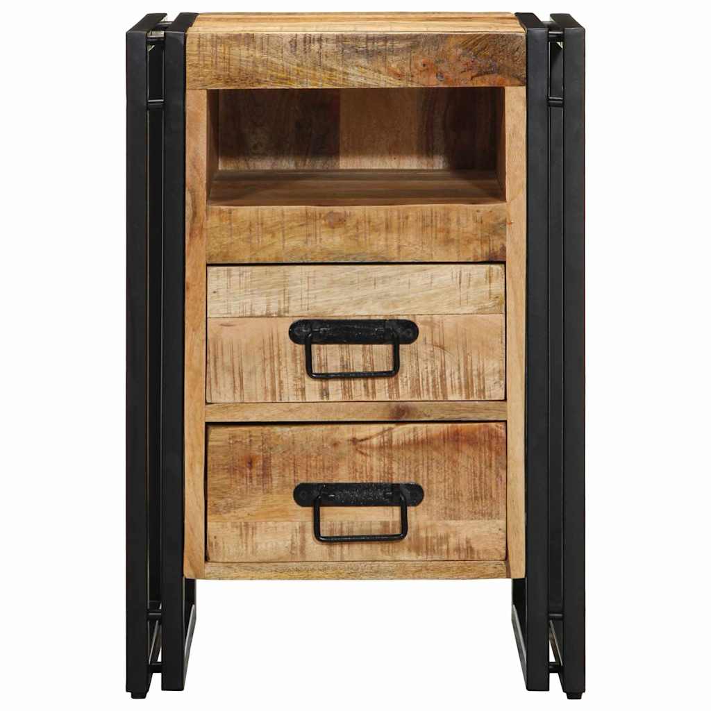 Nachttisch Braun 40 x 40 x 59 cm massives Mangoholz