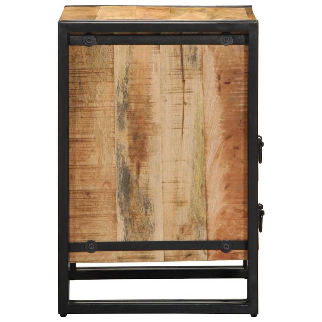 Nachttisch Braun 40 x 40 x 59 cm massives Mangoholz