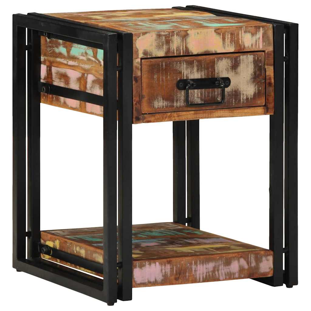 Nachttisch Mehrfarbig 40 x 40 x 50 cm recyceltes Massivholz