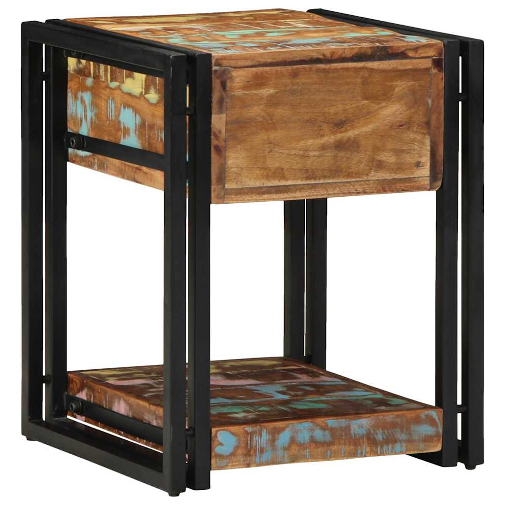 Nachttisch Mehrfarbig 40 x 40 x 50 cm recyceltes Massivholz