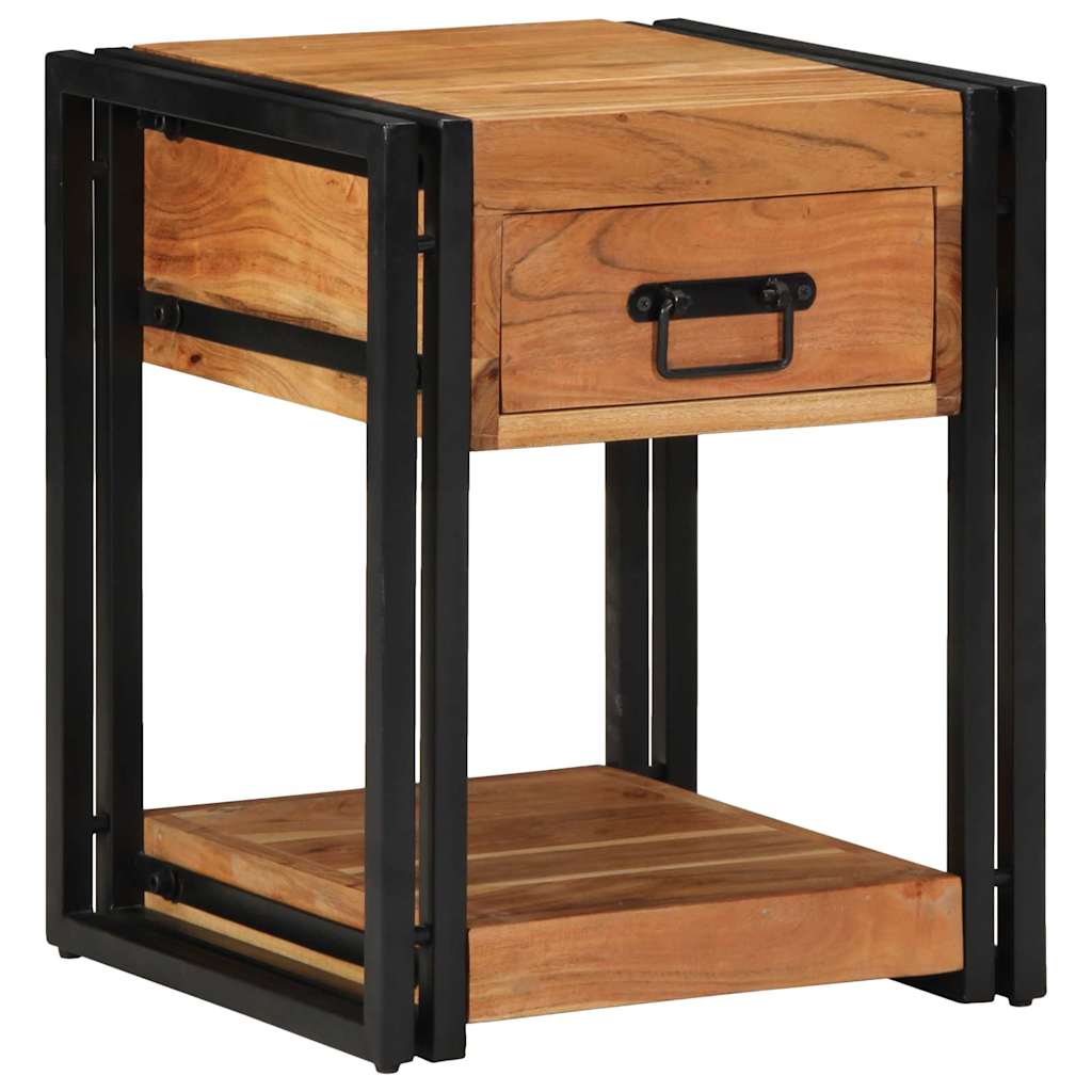 Nachttisch 2 pcs Braun 40 x 40 x 50 cm Akazie Massivholz
