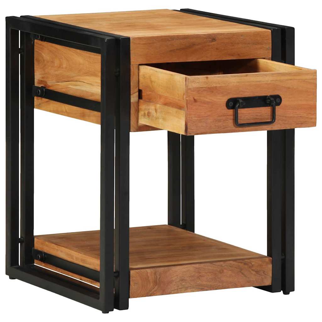Nachttisch 2 pcs Braun 40 x 40 x 50 cm Akazie Massivholz