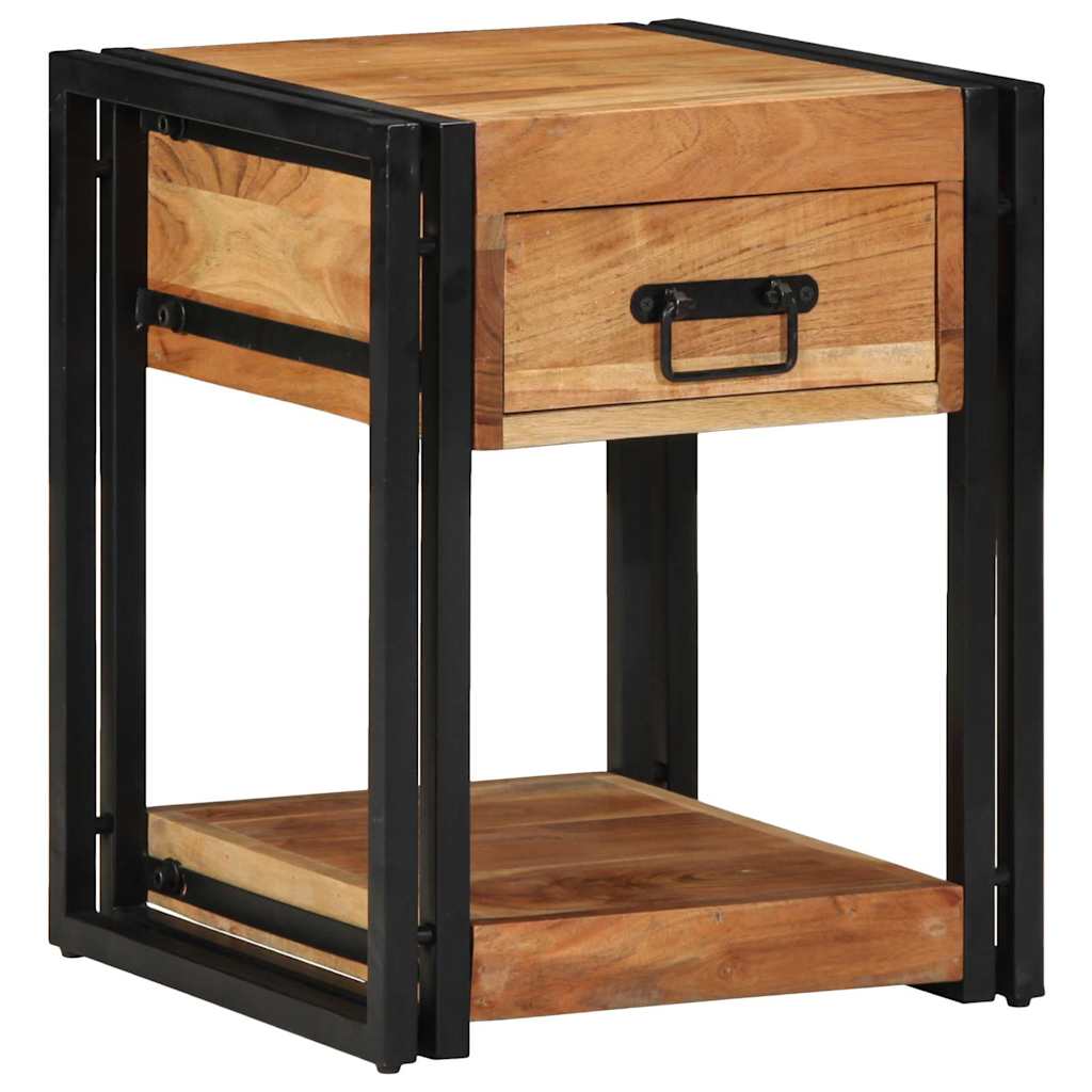 Nachttisch 2 pcs Braun 40 x 40 x 50 cm Akazie Massivholz