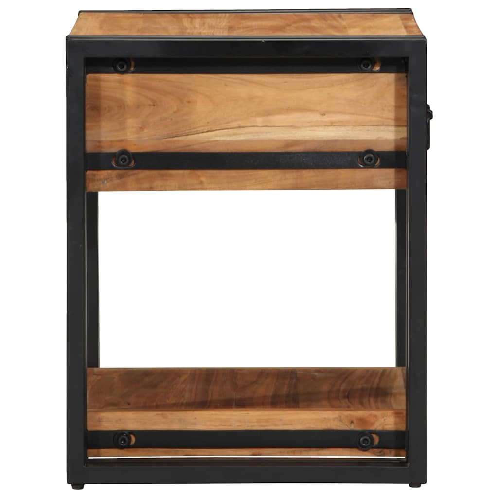 Nachttisch 2 pcs Braun 40 x 40 x 50 cm Akazie Massivholz