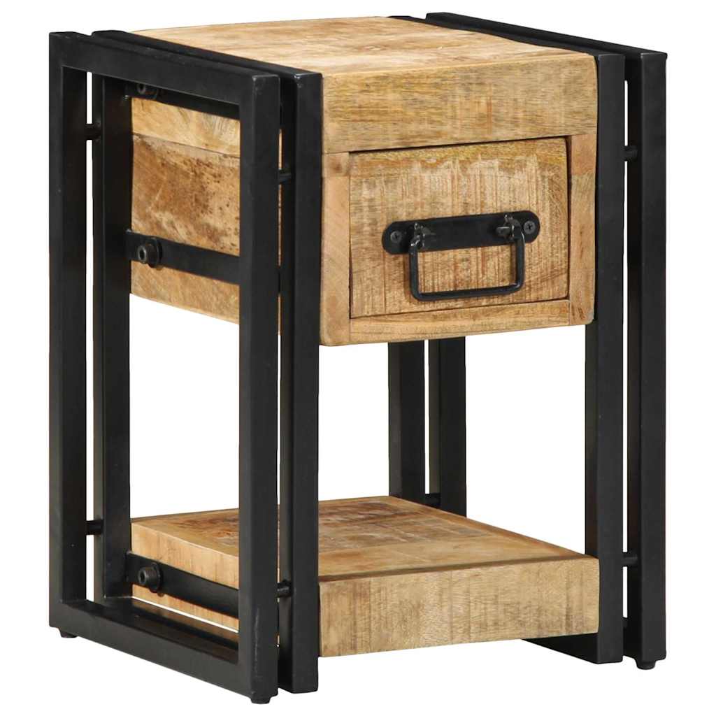 Nachttisch Braun 30 x 30 x 40 cm massives Mangoholz