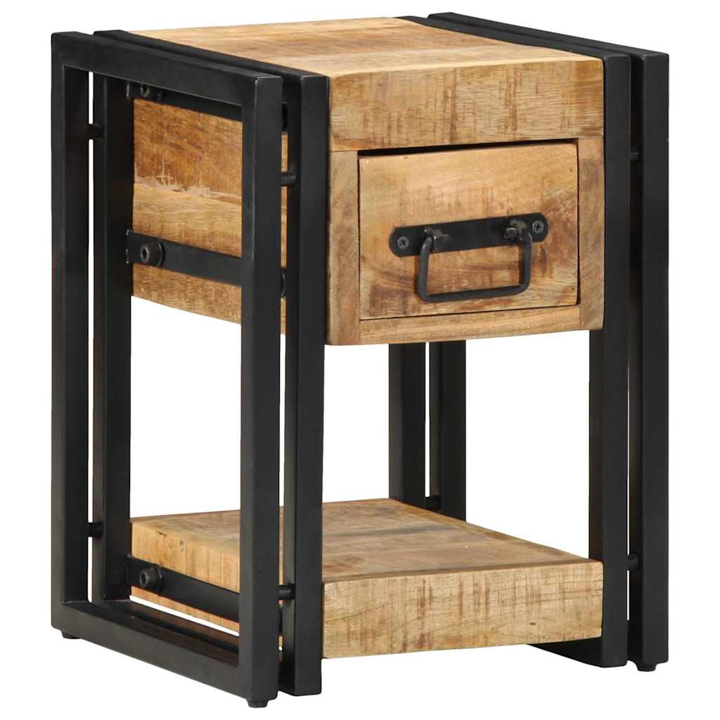 Nachttisch Braun 30 x 30 x 40 cm massives Mangoholz