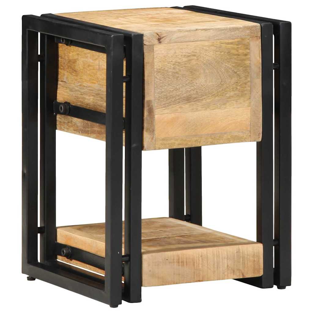 Nachttisch Braun 30 x 30 x 40 cm massives Mangoholz