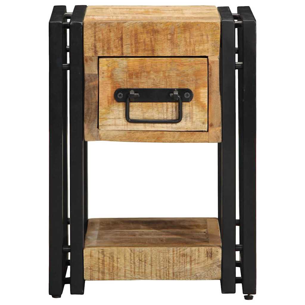 Nachttisch Braun 30 x 30 x 40 cm massives Mangoholz