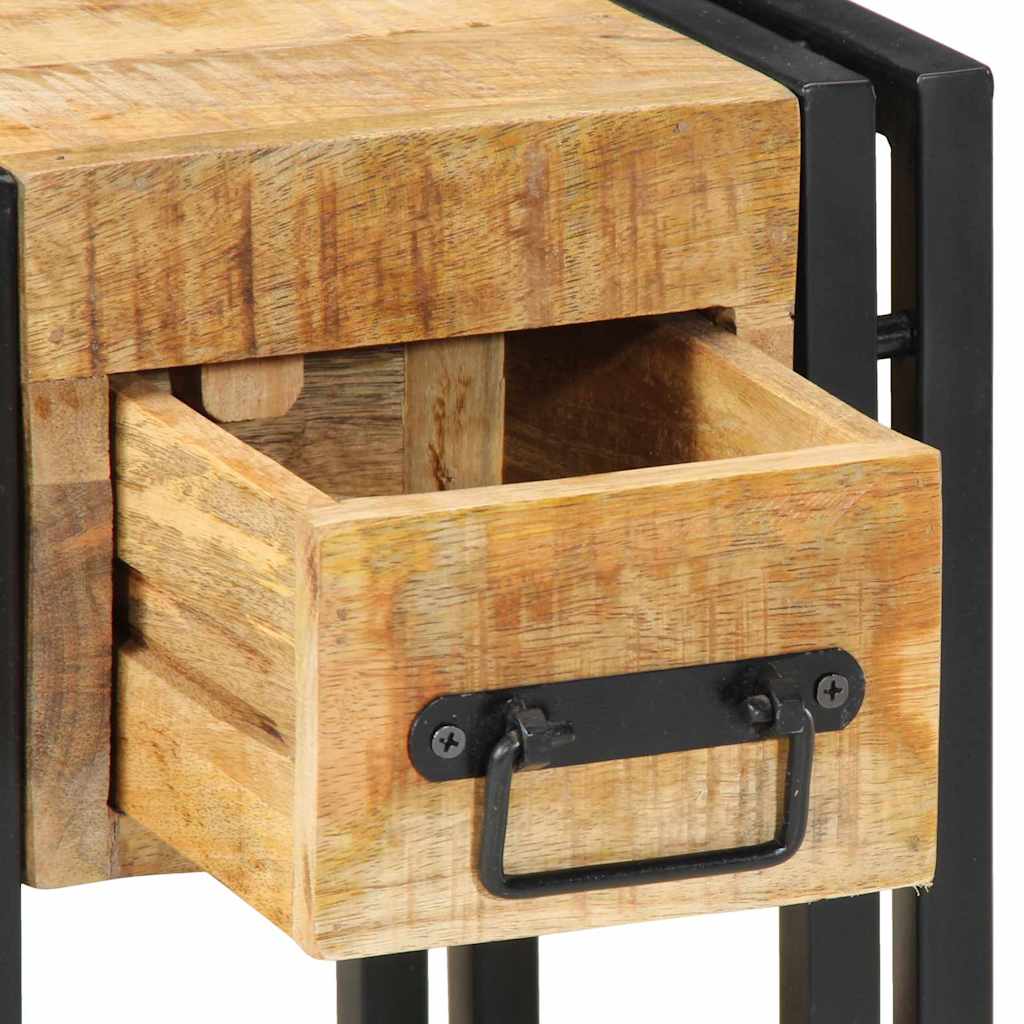 Nachttisch 2 pcs Braun 30 x 30 x 40 cm massives Mangoholz