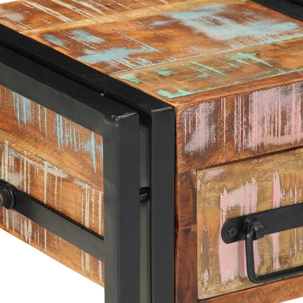 Nachttisch Mehrfarbig 30 x 30 x 40 cm recyceltes Massivholz
