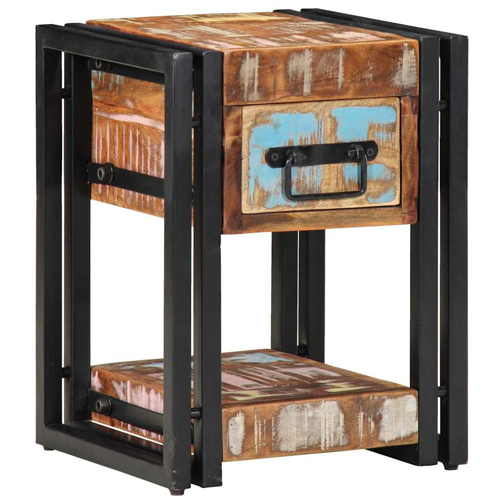 Nachttisch Mehrfarbig 30 x 30 x 40 cm recyceltes Massivholz