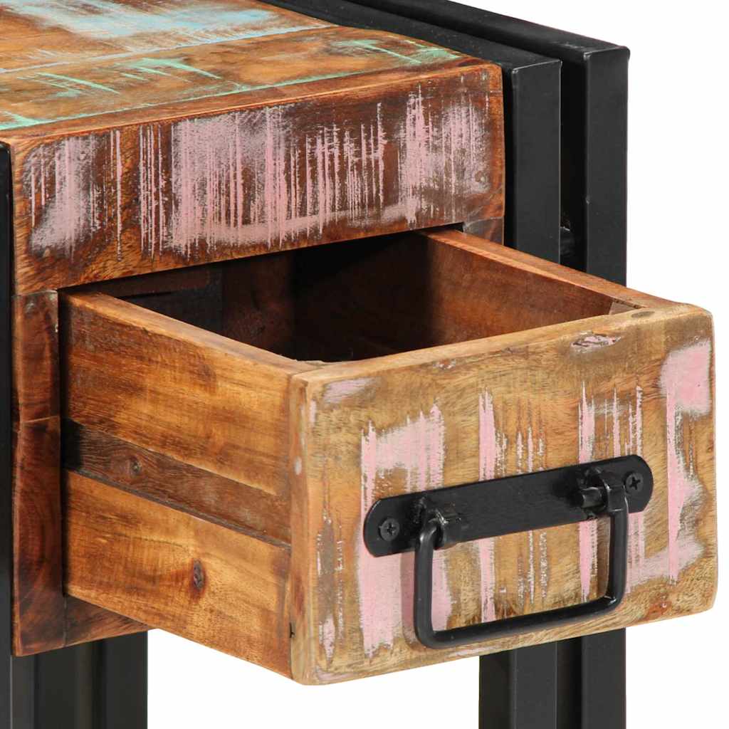 Nachttisch 2 pcs 30 x 30 x 40 cm recyceltes Massivholz