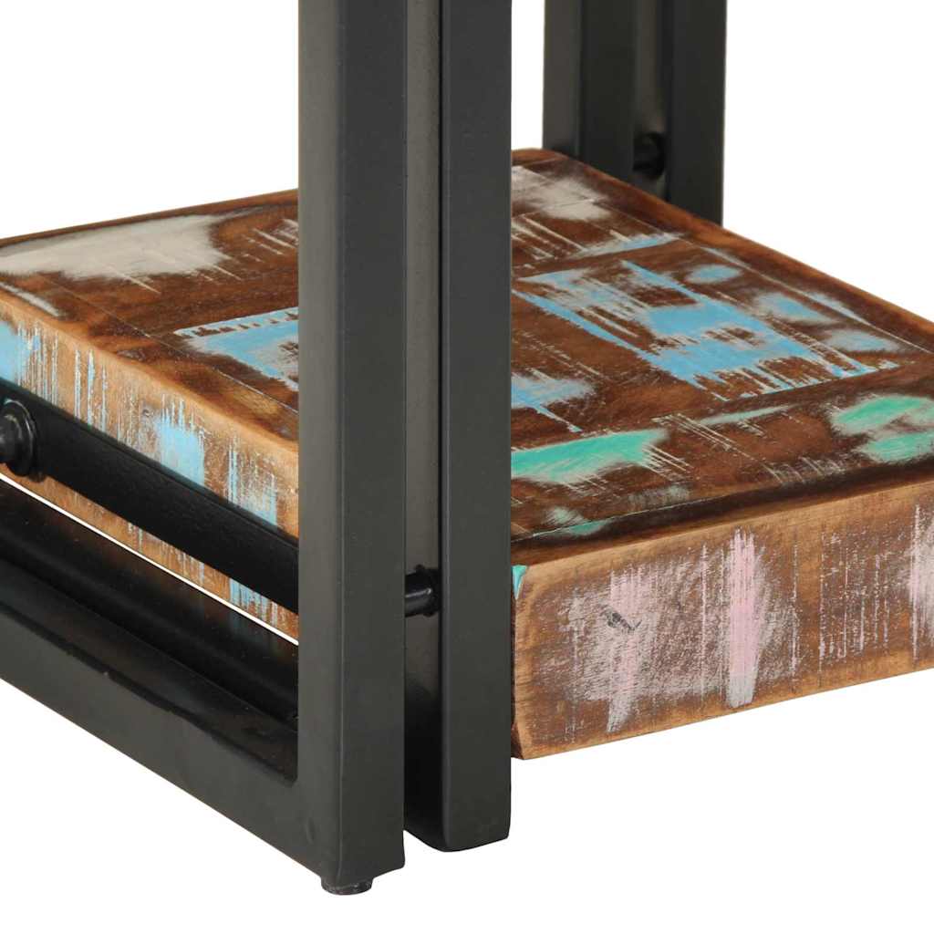 Nachttisch 2 pcs 30 x 30 x 40 cm recyceltes Massivholz