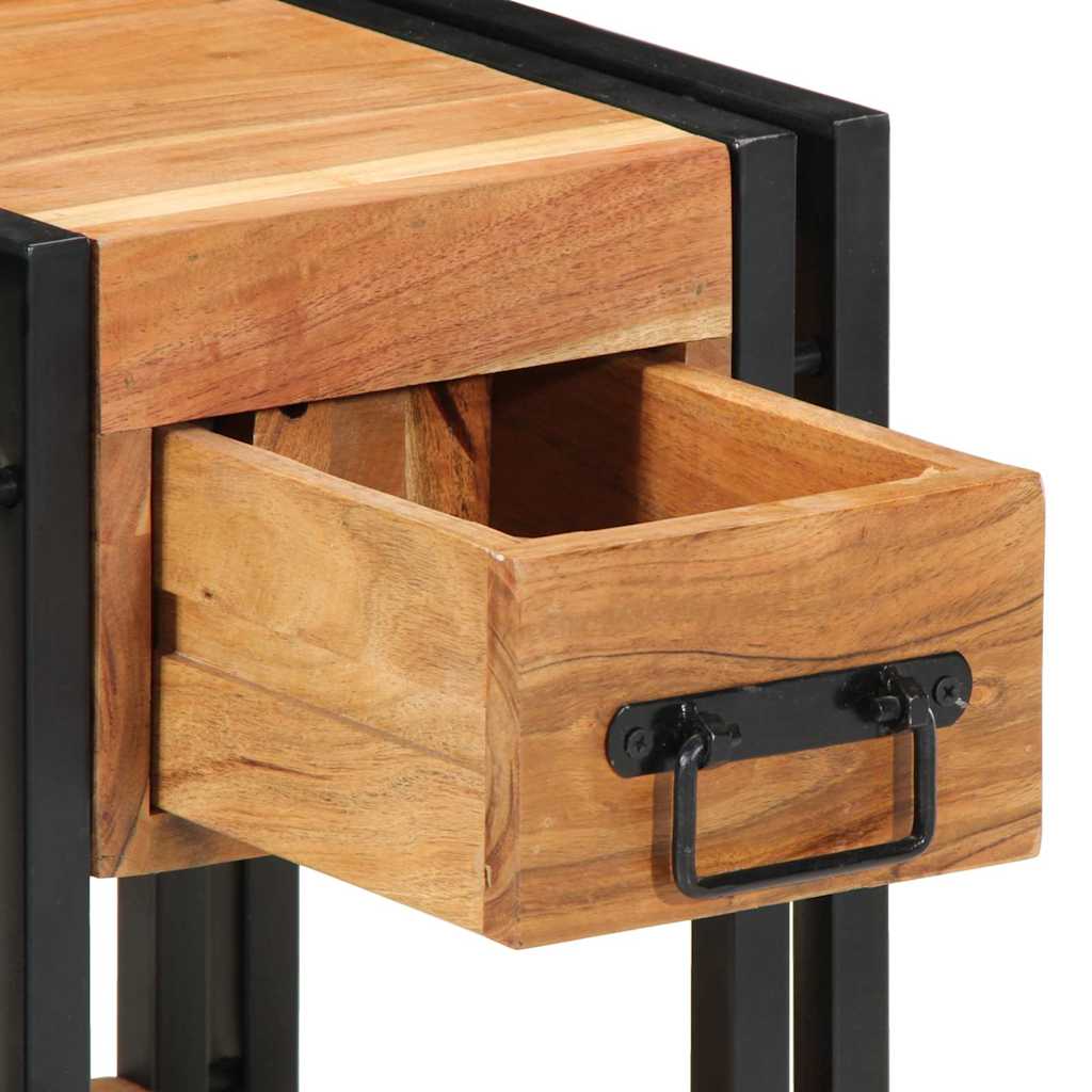 Nachttisch 2 pcs Braun 30 x 30 x 40 cm Akazie Massivholz