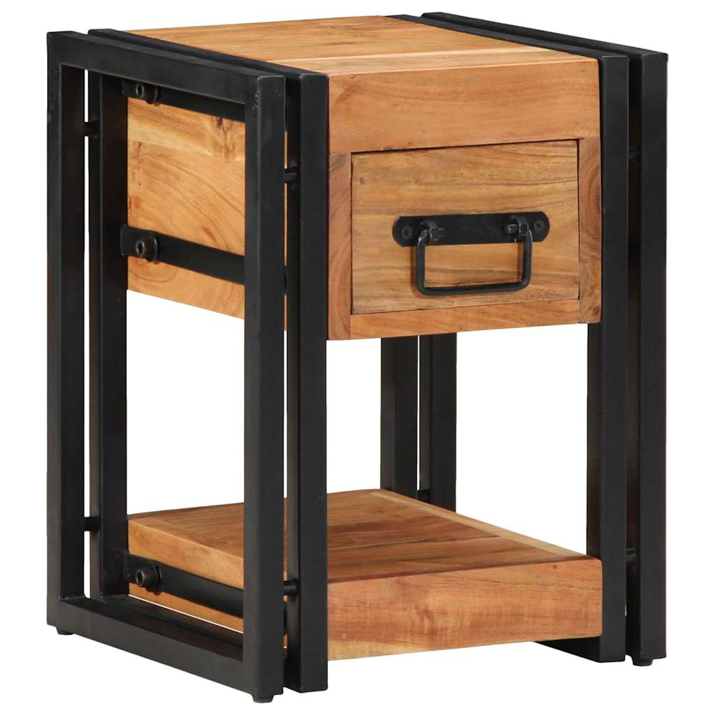 Nachttisch 2 pcs Braun 30 x 30 x 40 cm Akazie Massivholz