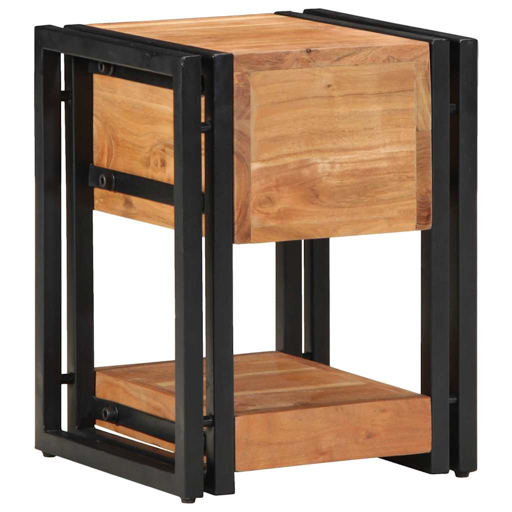 Nachttisch 2 pcs Braun 30 x 30 x 40 cm Akazie Massivholz