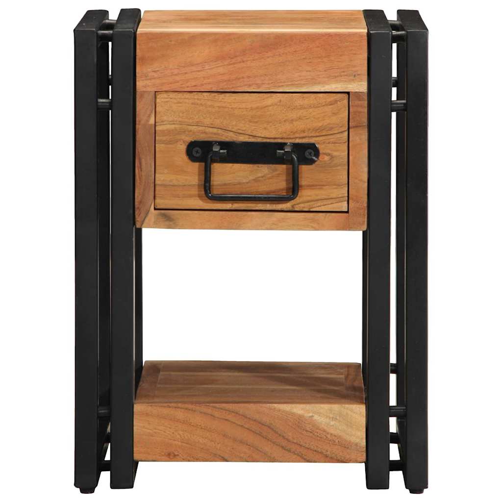 Nachttisch 2 pcs Braun 30 x 30 x 40 cm Akazie Massivholz