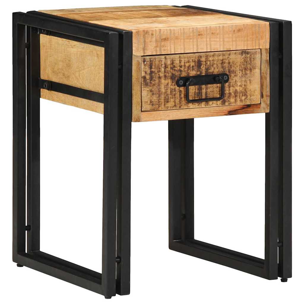 Beistelltisch Braun 40 x 40 x 50 cm massives Mangoholz