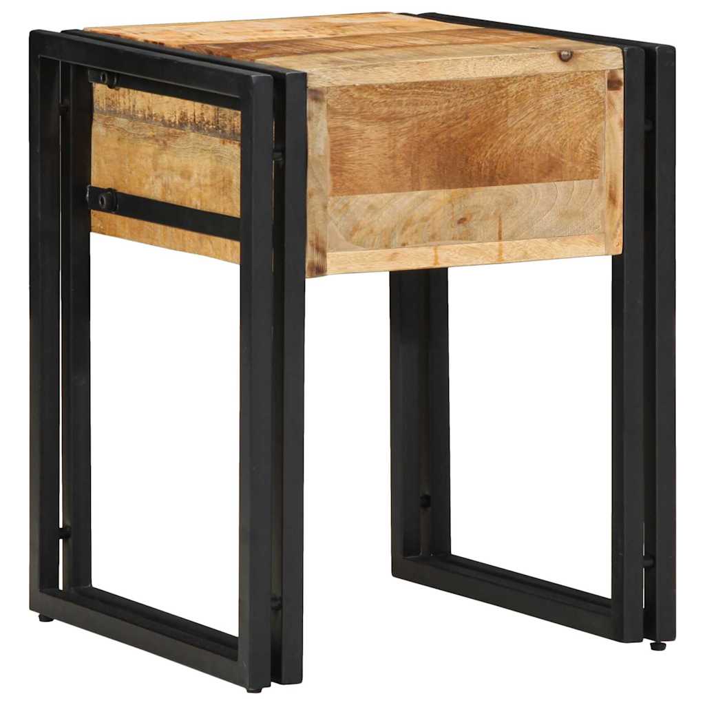 Beistelltisch Braun 40 x 40 x 50 cm massives Mangoholz