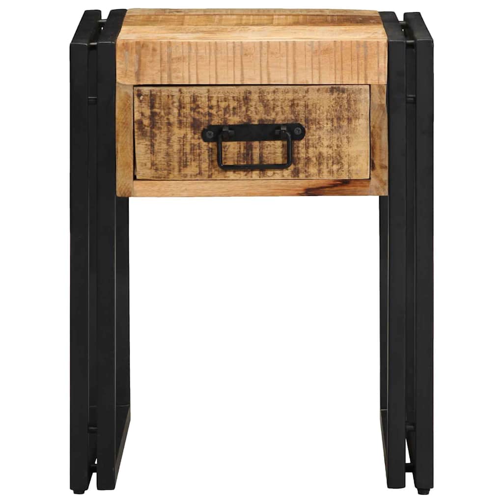 Beistelltisch Braun 40 x 40 x 50 cm massives Mangoholz