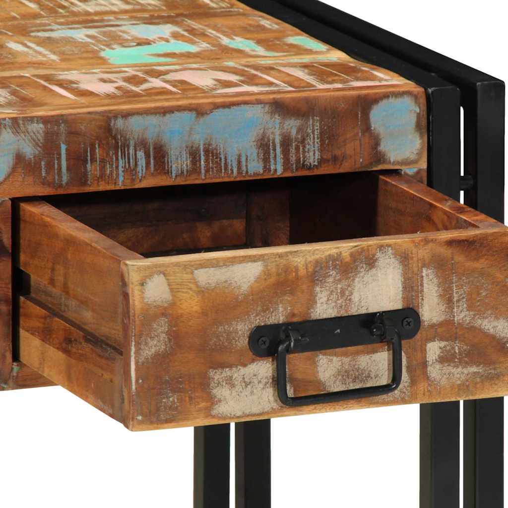 Beistelltisch Mehrfarbig 40 x 40 x 50 cm recyceltes Massivholz
