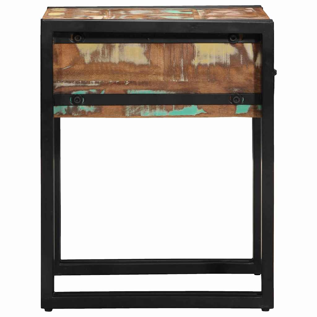 Beistelltisch Mehrfarbig 40 x 40 x 50 cm recyceltes Massivholz