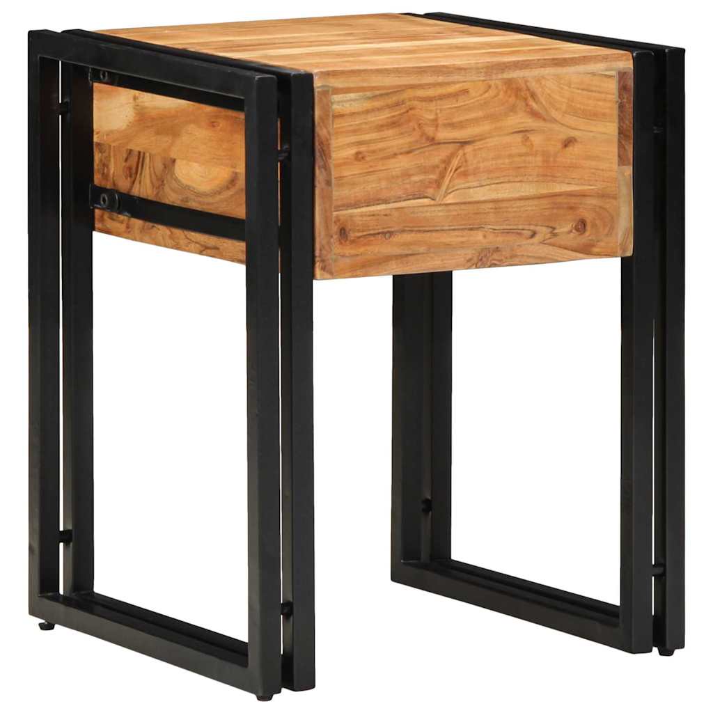 Beistelltisch Braun 40 x 40 x 50 cm Akazie Massivholz