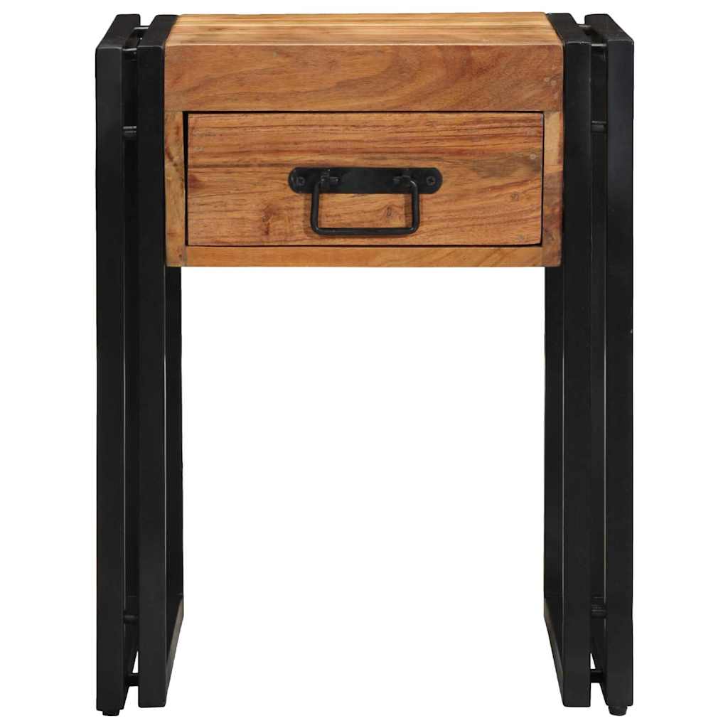 Beistelltisch Braun 40 x 40 x 50 cm Akazie Massivholz