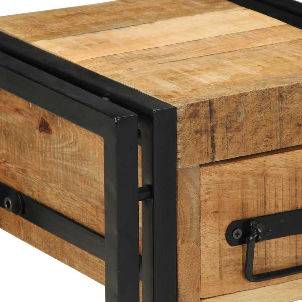 Beistelltisch Braun 30 x 30 x 40 cm massives Mangoholz