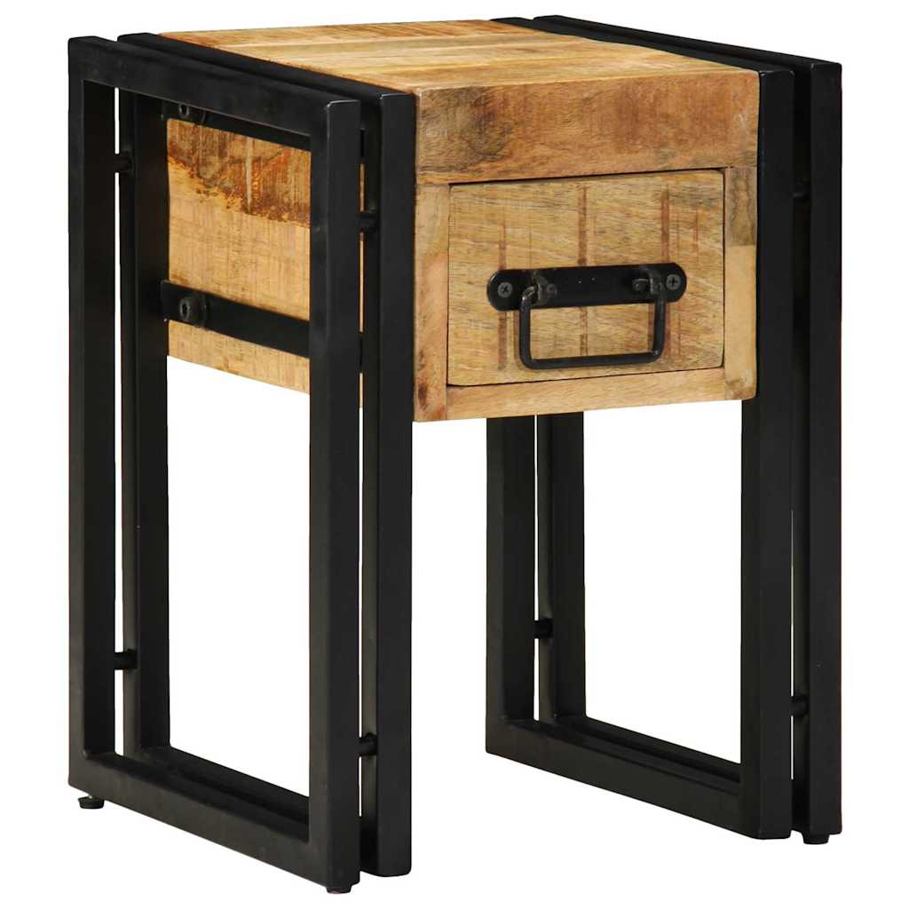 Beistelltisch Braun 30 x 30 x 40 cm massives Mangoholz